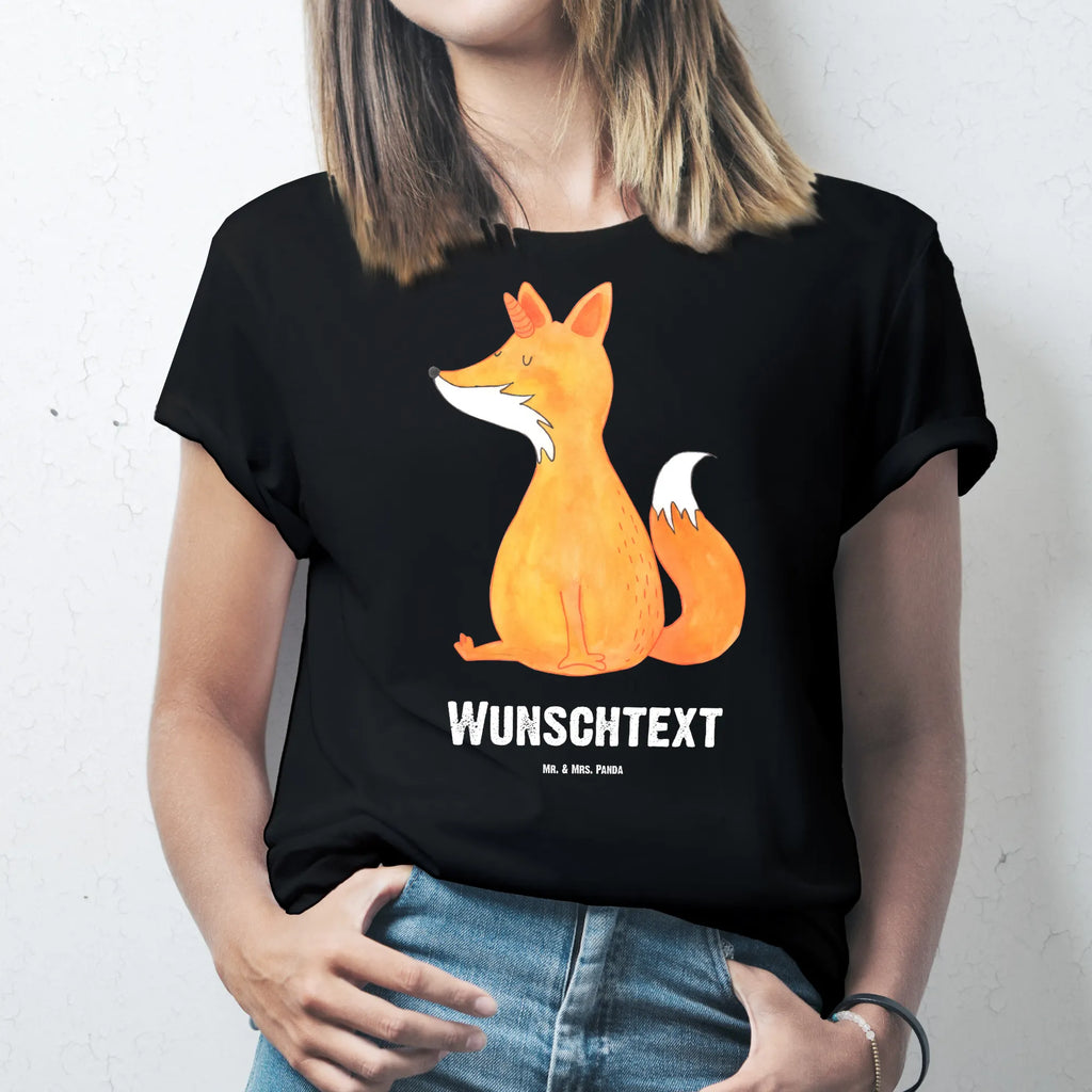 Personalised T-Shirt unicorn Wish T-Shirt Personalisiert, T-Shirt mit Namen, Wunschtext, T-Shirt mit Aufruck, Bedrucken, Einhorn Deko, Unicorn, Einhorn, Einhörner, Fuchs, Füchse, Fuchshörnchen, Unicorns, Fuchshorn, Foxycorn