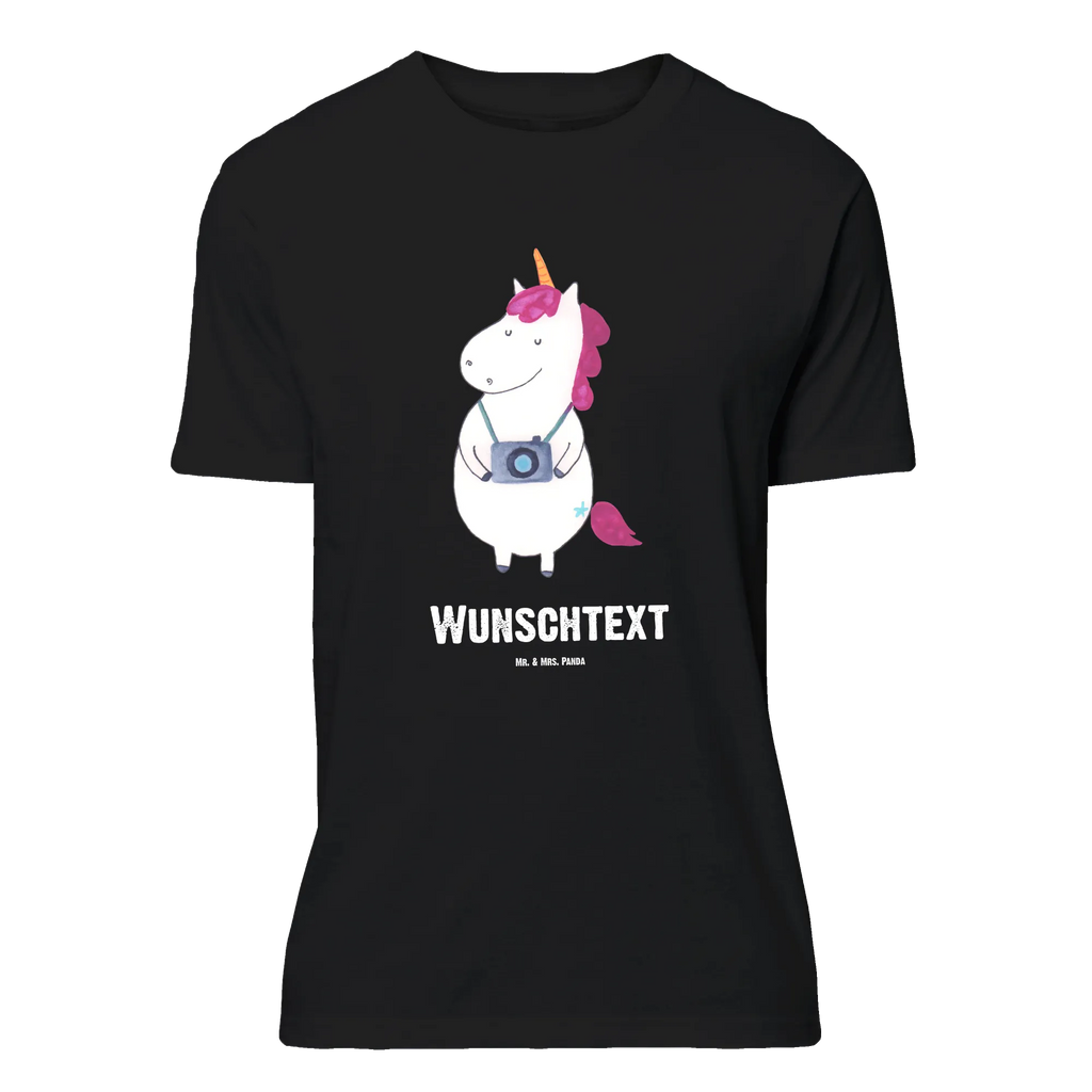 Personalised T-Shirt unicorn photographer T-Shirt Personalisiert, Wunschtext, T-Shirt mit Namen, Bedrucken, T-Shirt mit Aufruck, Einhorn Deko, Unicorn, Einhorn, Einhörner, Urlaub, Fotografie, Städtereise, Reisen, Weltenbummler, Kamera, Weltreise, Fotograf, Reise, Kurztrip, Tourist