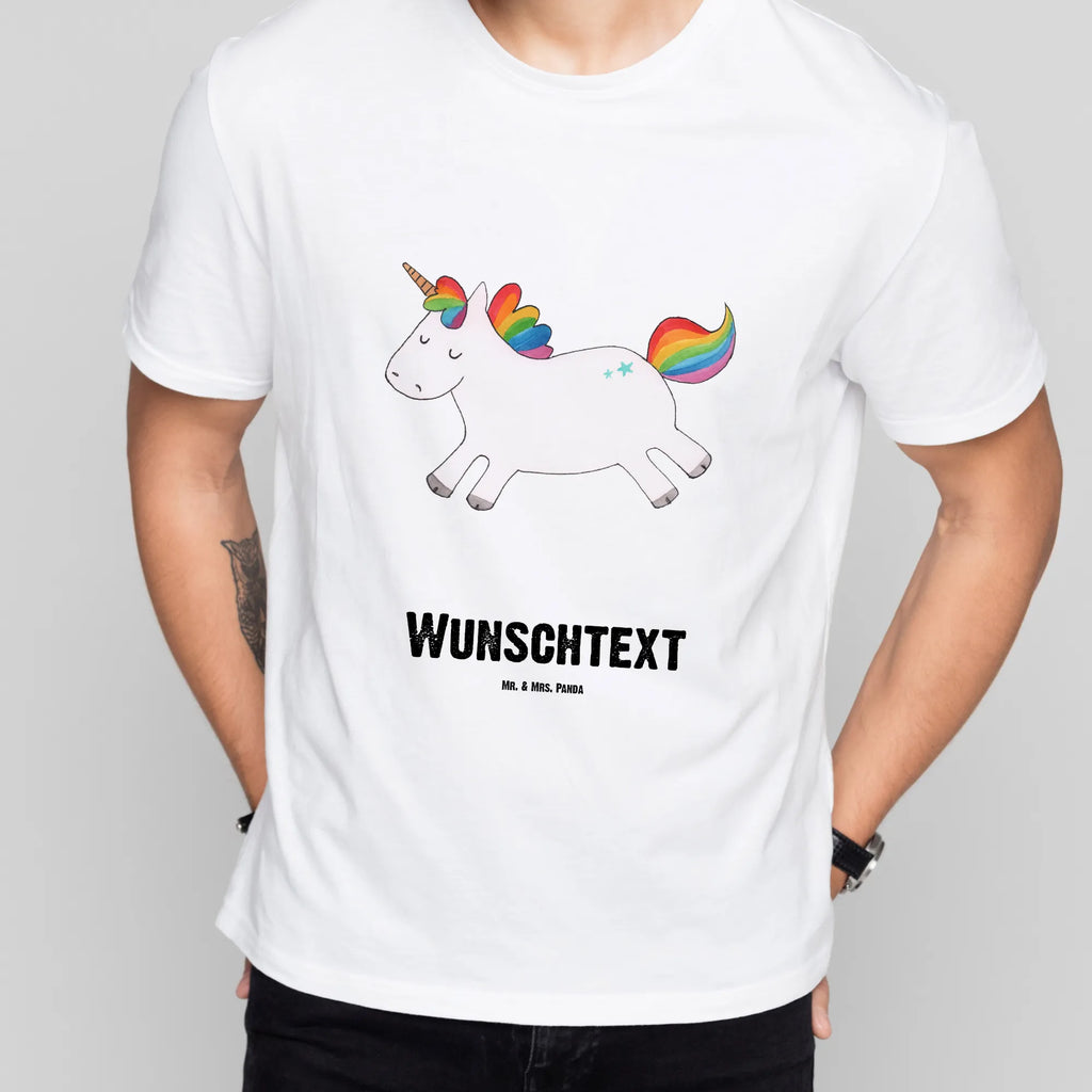 Rozmiar L Personalizowana koszulka Jednorożec Szczęśliwy T-Shirt mit Namen, Bedrucken, T-Shirt mit Aufruck, T-Shirt Personalisiert, Wunschtext, Einhorn Deko, Unicorn, Einhorn, Einhörner, Spannend, glücklich, Lebensfreude, Witzig, Fröhlich, Freude, Lächeln, Lachen, Spaß