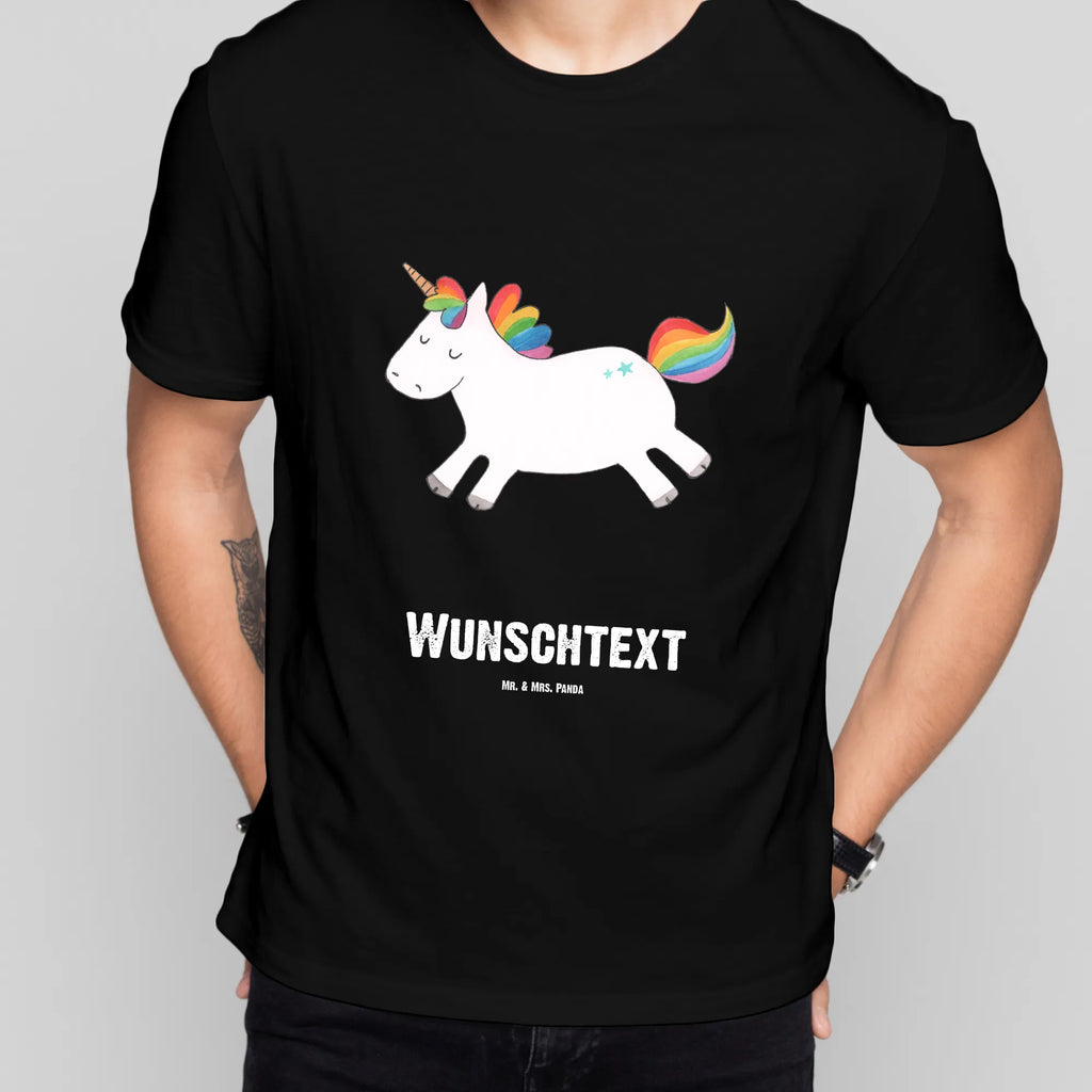 Rozmiar L Personalizowana koszulka Jednorożec Szczęśliwy T-Shirt mit Namen, Bedrucken, T-Shirt mit Aufruck, T-Shirt Personalisiert, Wunschtext, Einhorn Deko, Unicorn, Einhorn, Einhörner, Spannend, glücklich, Lebensfreude, Witzig, Fröhlich, Freude, Lächeln, Lachen, Spaß