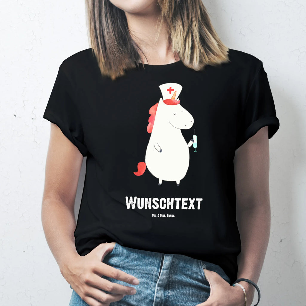 Personalisiertes T-Shirt Einhorn Krankenschwester T-Shirt mit Aufruck, T-Shirt Personalisiert, Wunschtext, T-Shirt mit Namen, Bedrucken, Einhorn Deko, Unicorn, Einhorn, Einhörner, Krankenpflegerin, Ärztin Geschenk, Krankenschwester Geschenk, Krankenschwester Dankeschön, Krankenhaus, Krankenpfleger Geschenk