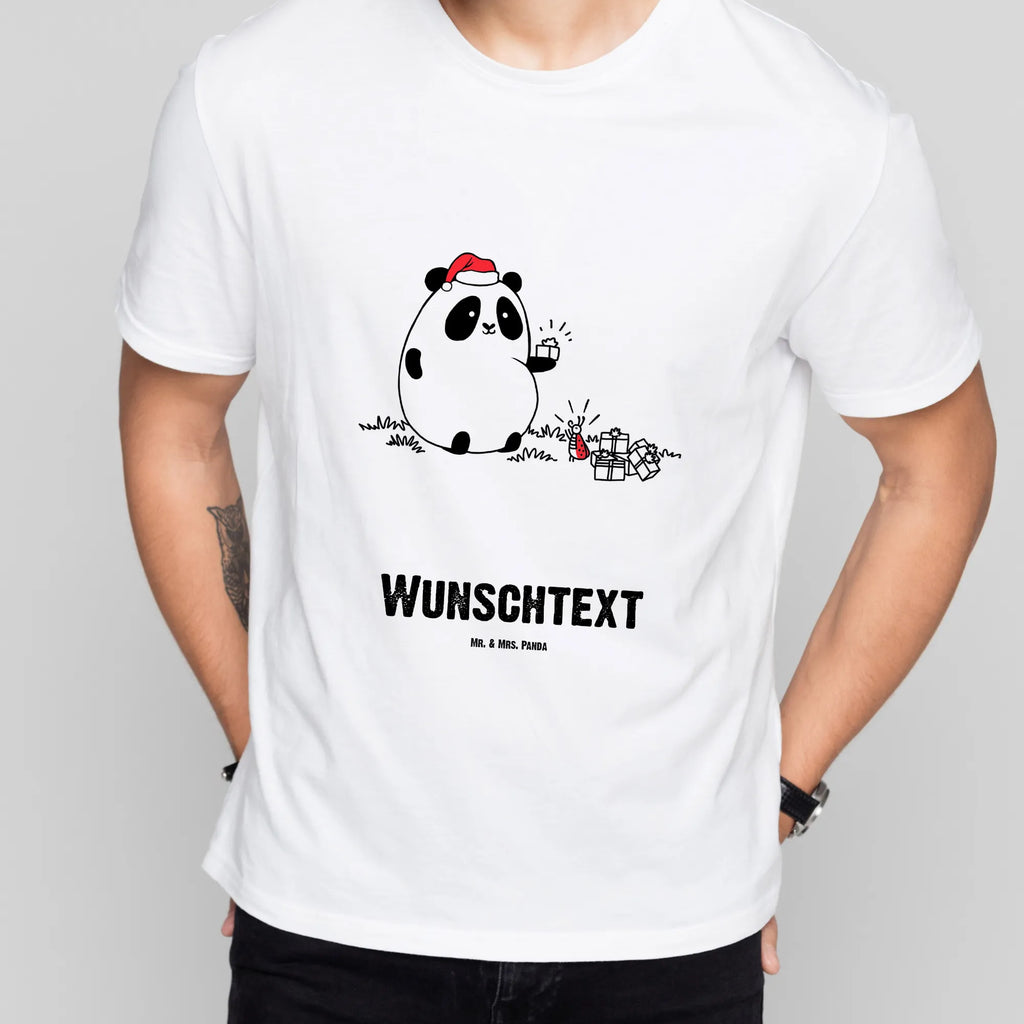 Personalisiertes T-Shirt Panda Weihnachtsgeschenk T-Shirt mit Aufruck, T-Shirt mit Namen, T-Shirt Personalisiert