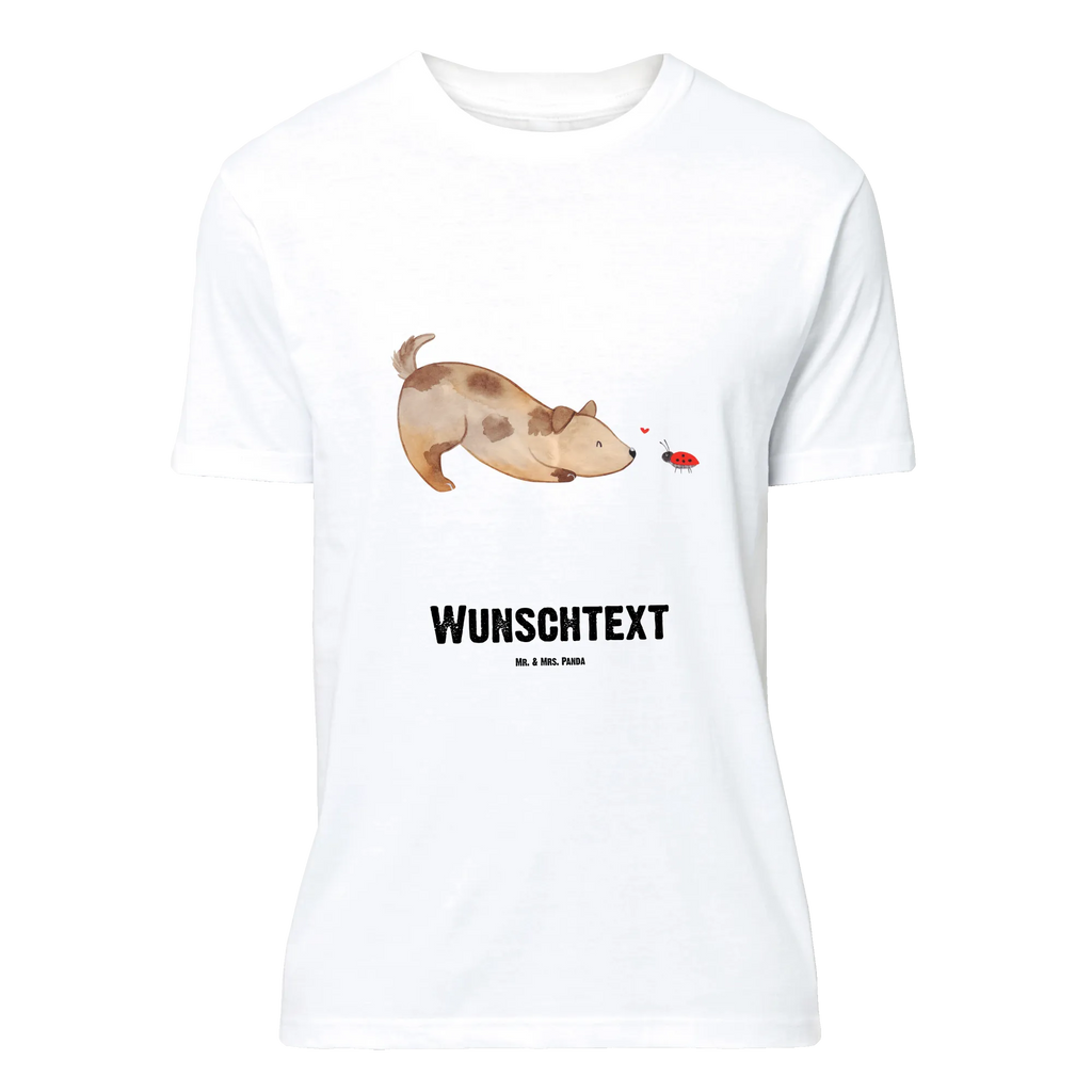 Rozmiar L Personalizowana koszulka pies biedronka T-Shirt mit Namen, Bedrucken, Wunschtext, T-Shirt mit Aufruck, T-Shirt Personalisiert, Hundemotiv, Hund, Haustier, Tierliebhaber, Sprüche, Hunderasse, Hundebesitzer, Marienkäfer, Mischlinghund, Mischling, Hunde, Hundespruch