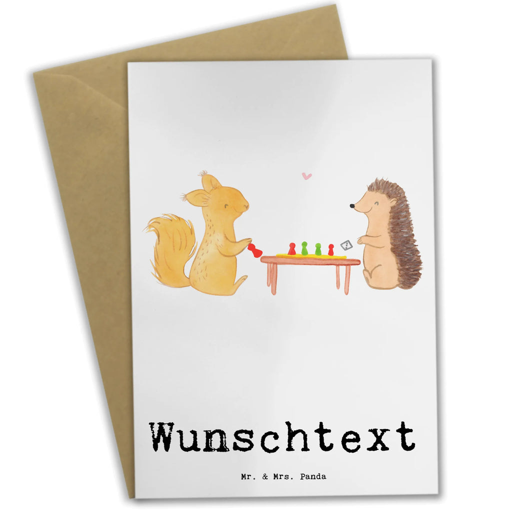 Personalised greetings card Squirrel board games Gift, sport, hobby, giving, thank you, award, profit, athlete, game night, Board games, games