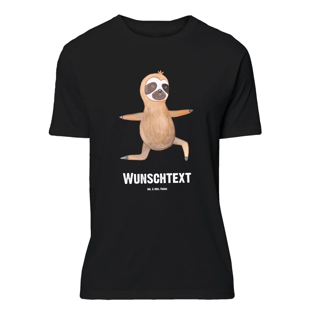 Personalisiertes T-Shirt Faultier  Yoga Bedrucken, T-Shirt mit Namen, T-Shirt mit Aufruck, Wunschtext, T-Shirt Personalisiert, Faultier, Faultier Geschenk, Faultier Deko, Meditation, Gelassenheit, faul, Namaste, Atmung, Yoga, Krieger, Faultiere, Lieblingstier, Entspannung, Yogaübungen