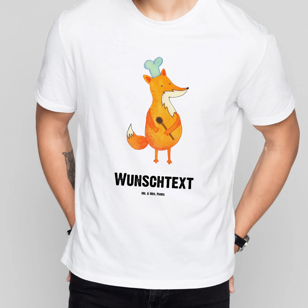 Personalised T-Shirt Fox A cook T-Shirt mit Namen, T-Shirt Personalisiert, Frauen, Bedrucken, T-Shirt mit Aufruck, Männer, Wunschtext, Fuchs, Küche Spruch, Füchse, Köche, Koch Geschenk, witzig, Bäcker, Spruch lustig, Küche Deko, Party Spruch