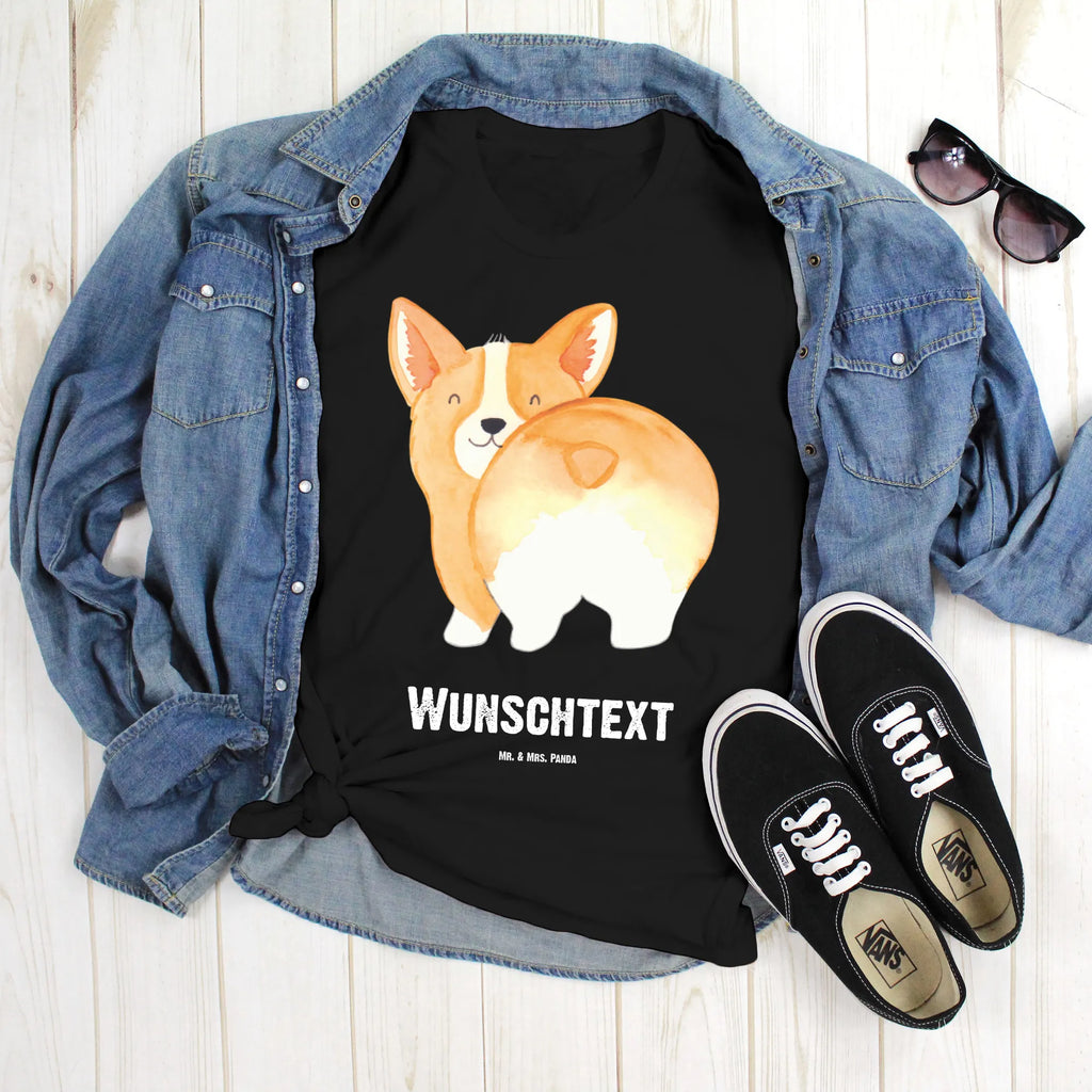 Personalised T-Shirt corgi buttocks Wunschtext, T-Shirt mit Namen, T-Shirt Personalisiert, T-Shirt mit Aufruck, Bedrucken, Hundemotiv, Hund, Haustier, Tierliebhaber, Sprüche, Hunderasse, Hundebesitzer, Motivation, Selbstliebe, Spruch, Hundeliebe, Corgie