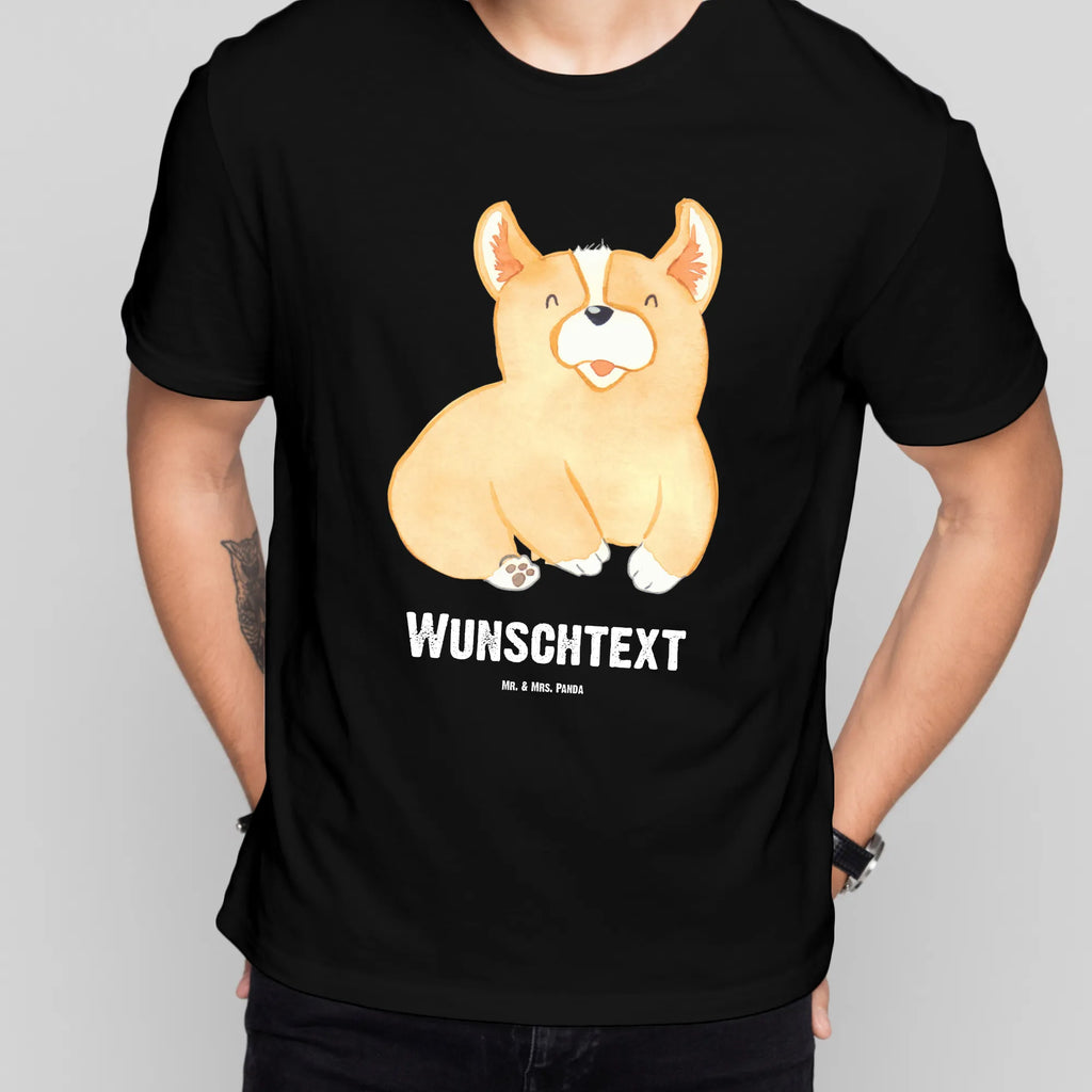 Personalisiertes T-Shirt Corgie T-Shirt mit Namen, Bedrucken, T-Shirt Personalisiert, T-Shirt mit Aufruck, Männer, Frauen, Wunschtext, Hundemotiv, Hund, Haustier, Tierliebhaber, Sprüche, Hunderasse, Hundebesitzer, Motivation, britisch, Spruch, Hundespruch, Lebensfreude, Corgie, Welsh Corgie Pembroke