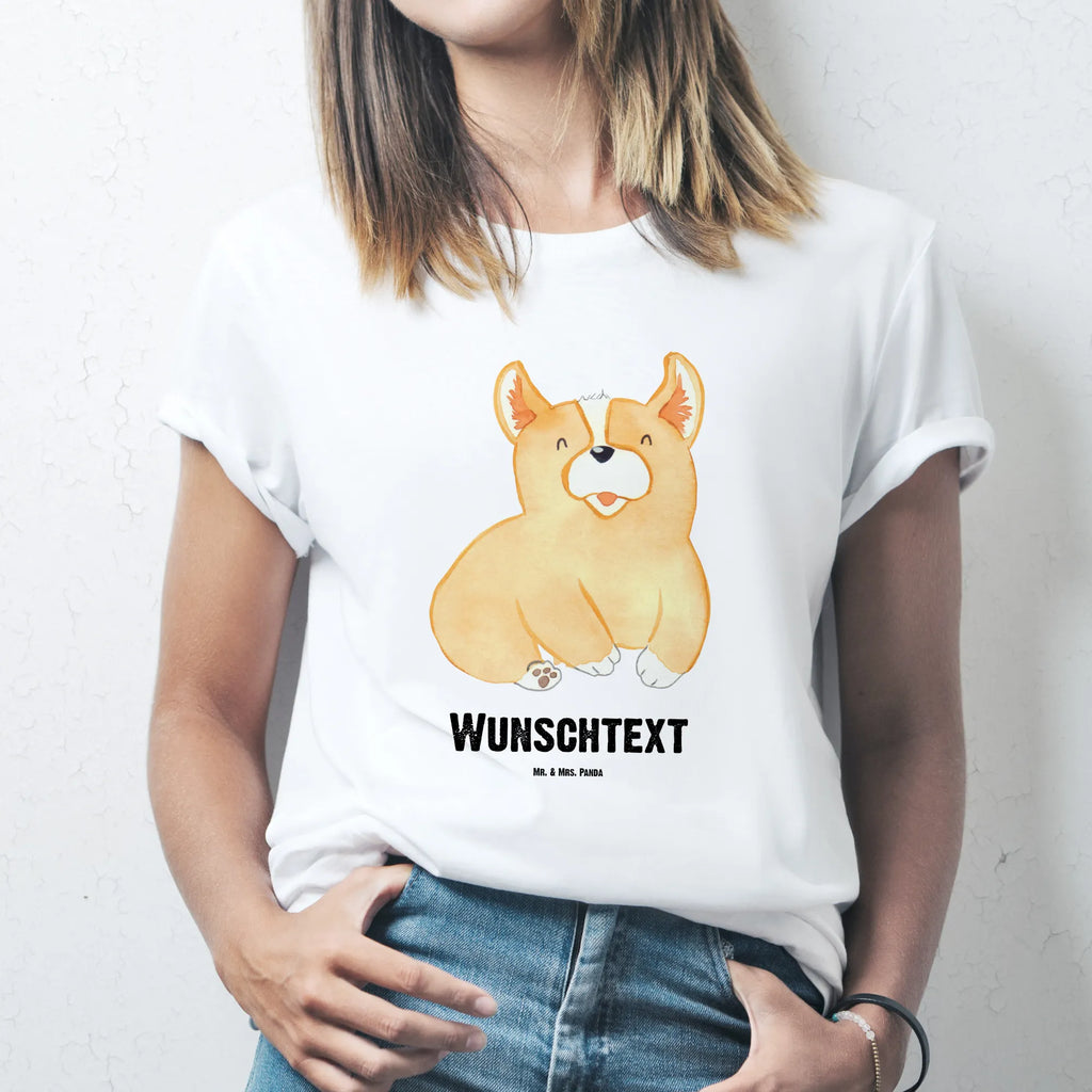 Personalisiertes T-Shirt Corgie T-Shirt mit Namen, Bedrucken, T-Shirt Personalisiert, T-Shirt mit Aufruck, Männer, Frauen, Wunschtext, Hundemotiv, Hund, Haustier, Tierliebhaber, Sprüche, Hunderasse, Hundebesitzer, Motivation, britisch, Spruch, Hundespruch, Lebensfreude, Corgie, Welsh Corgie Pembroke