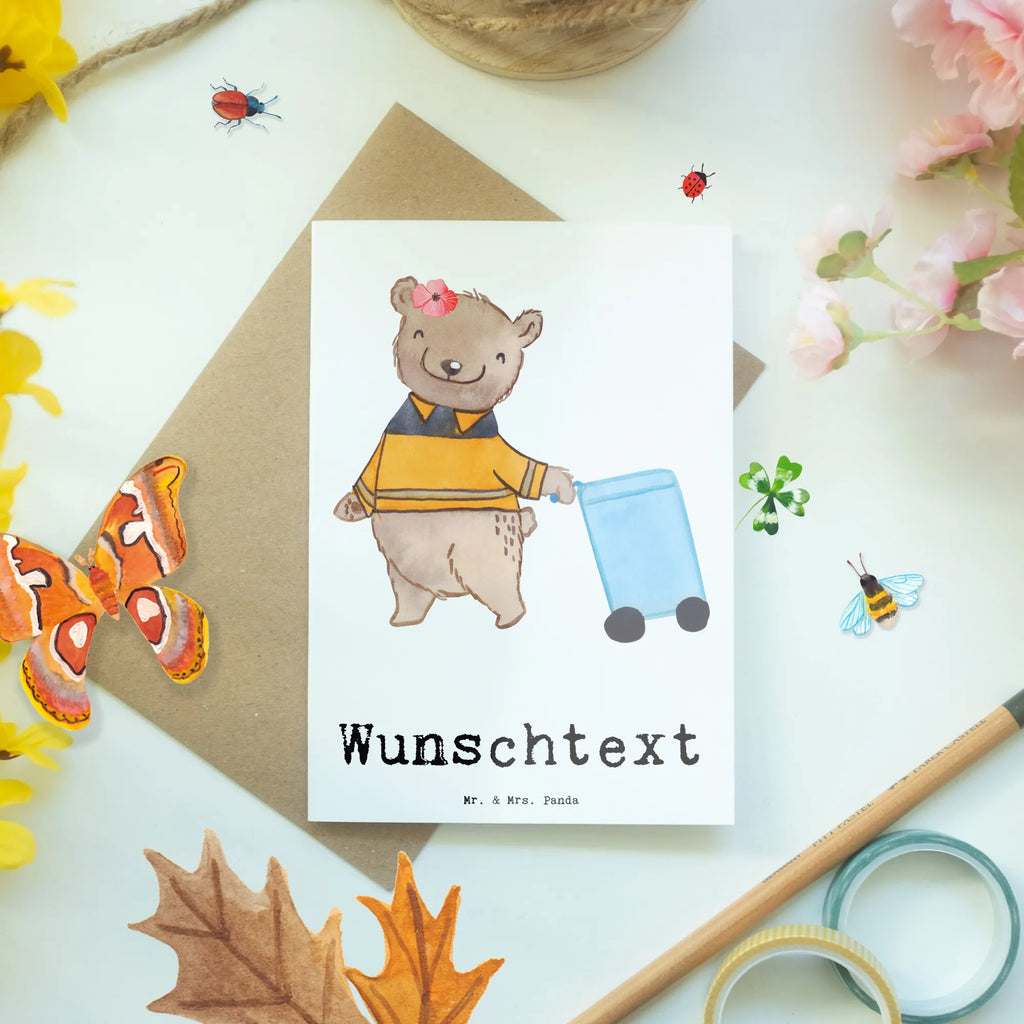 Personalised greetings card Specialist - Circular Economy and Waste Management Heart gift, gift idea, best, farewell gift, passing exam, anniversary, retirement, promotion, job start, sayings, funny, profession