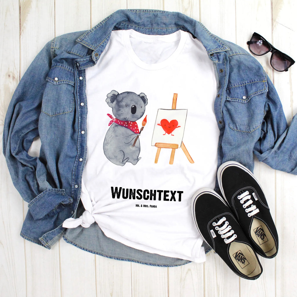 Personalised T-Shirt Koala bear Artist T-Shirt mit Namen, T-Shirt mit Aufruck, T-Shirt Personalisiert, Koalabär, Koala, Künstler, Liebensbeweis, Zeichnen, Gefühle, Liebe, Liebesgeschenk
