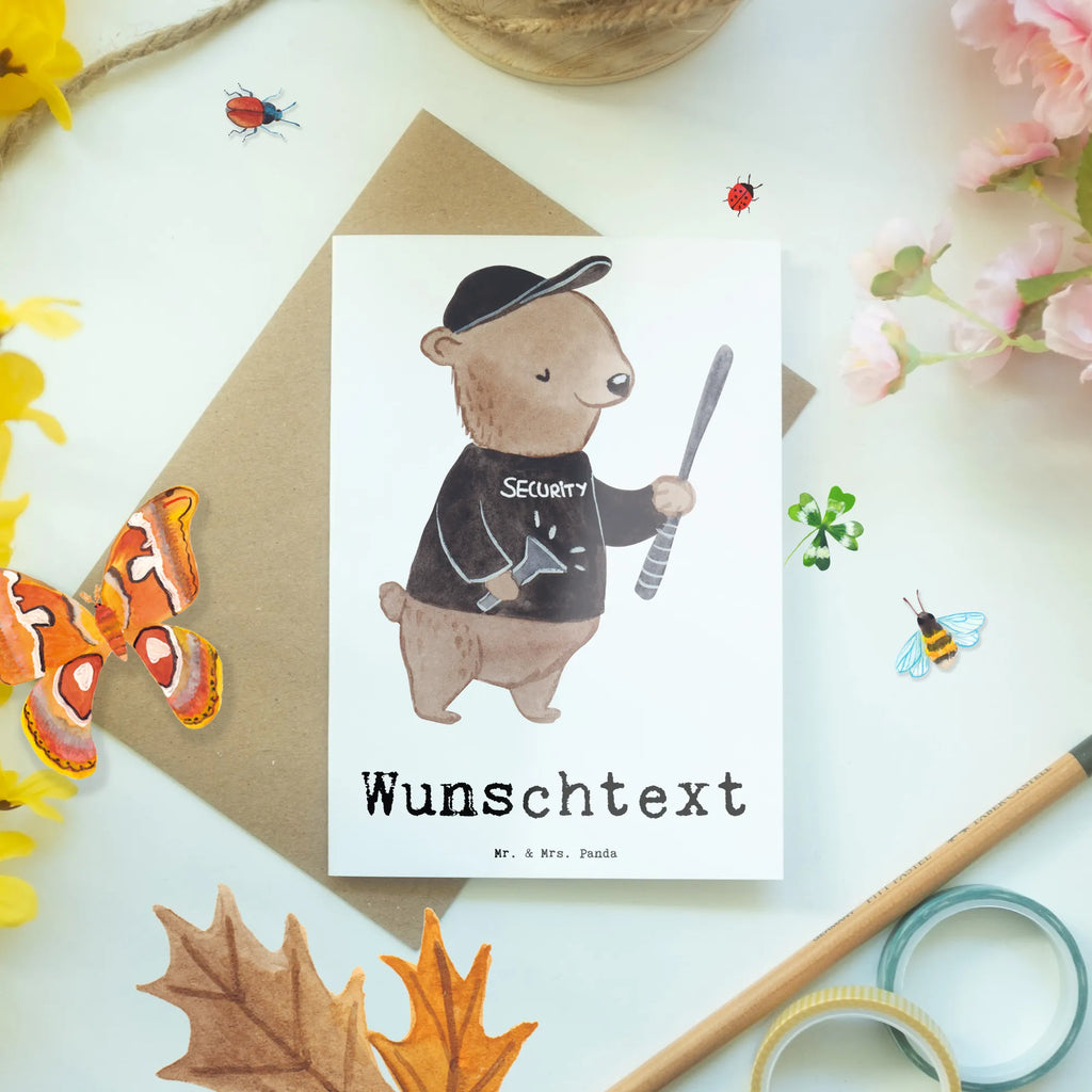 Personalised greetings card Bodyguard heart gift, gift idea, best, farewell gift, passing exam, anniversary, retirement, promotion, job start, sayings, funny, profession