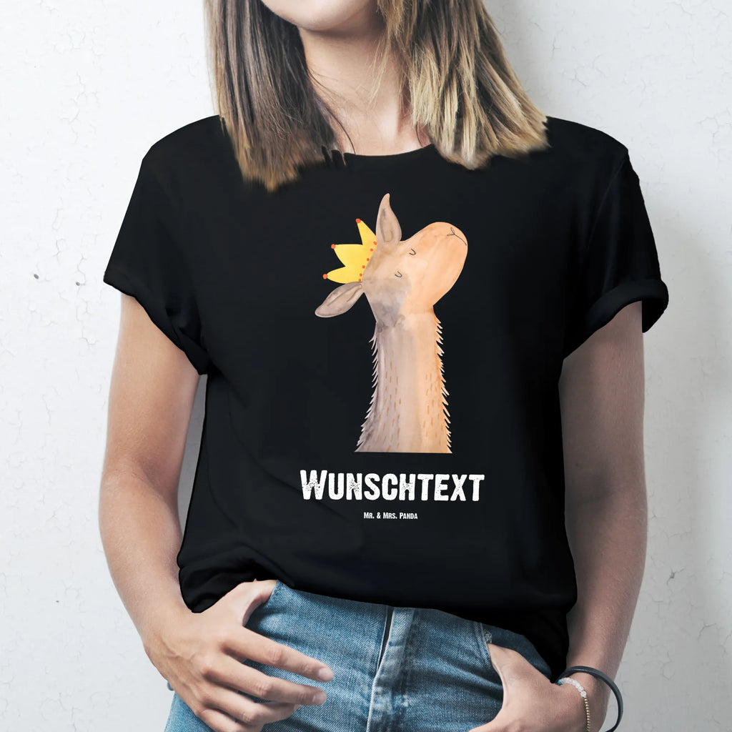 Personalised T-Shirt llama head king Bedrucken, T-Shirt mit Namen, T-Shirt mit Aufruck, Wunschtext, T-Shirt Personalisiert, Alpaka, Lama, Papa, Chef, Mama, Freundin, Büro Kollege, Abi, Vorgesetzter, Kollegin, Lamas, König, Abitur, Königin