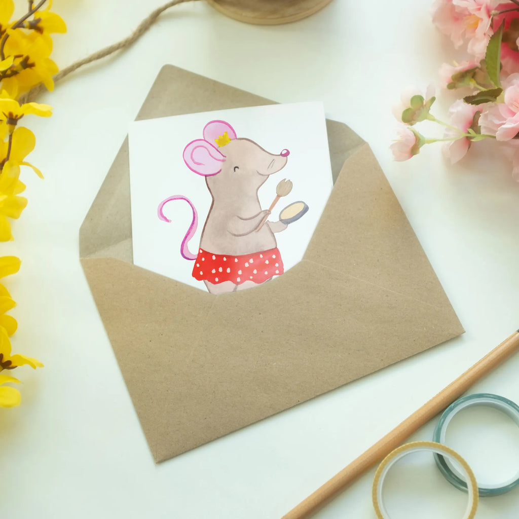 Personalised greetings card beautician Heart gift, gift idea, best, farewell gift, passing exam, anniversary, retirement, promotion, job start, sayings, funny, profession