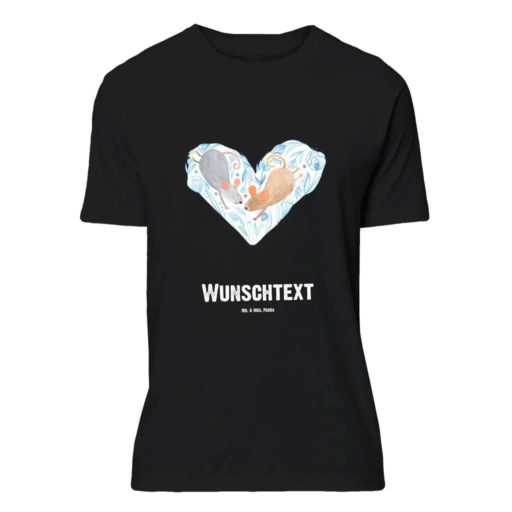 Personalisiertes T-Shirt Mäuse Herz Bedrucken, T-Shirt mit Namen, Wunschtext, T-Shirt mit Aufruck, T-Shirt Personalisiert, Liebe, Freund, Ehefrau, Liebesgeschenk, Heiraten, Hocheitstag, Jahrestag, Verlobung, Heiratsantrag, Partner, Ehemann, Freundin, Geschenk für Zwei, Lieblingsmensch, Gemeinsamkeit, Mäuse, Liebesbotschaft, Love, Liebesbeweis, Maus, Hochzeit