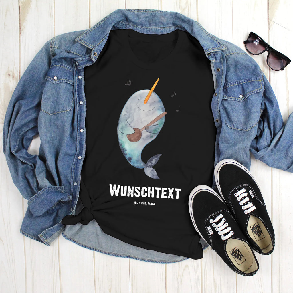 Rozmiar L Personalizowana koszulka narwal Gitara Wunschtext, T-Shirt mit Aufruck, T-Shirt mit Namen, T-Shirt Personalisiert, Bedrucken, Meer, Urlaub, Meerestiere, Narwal, Gespräche, Probleme, Frust, Problemlösung, Tanzen, Wal, Gitarre