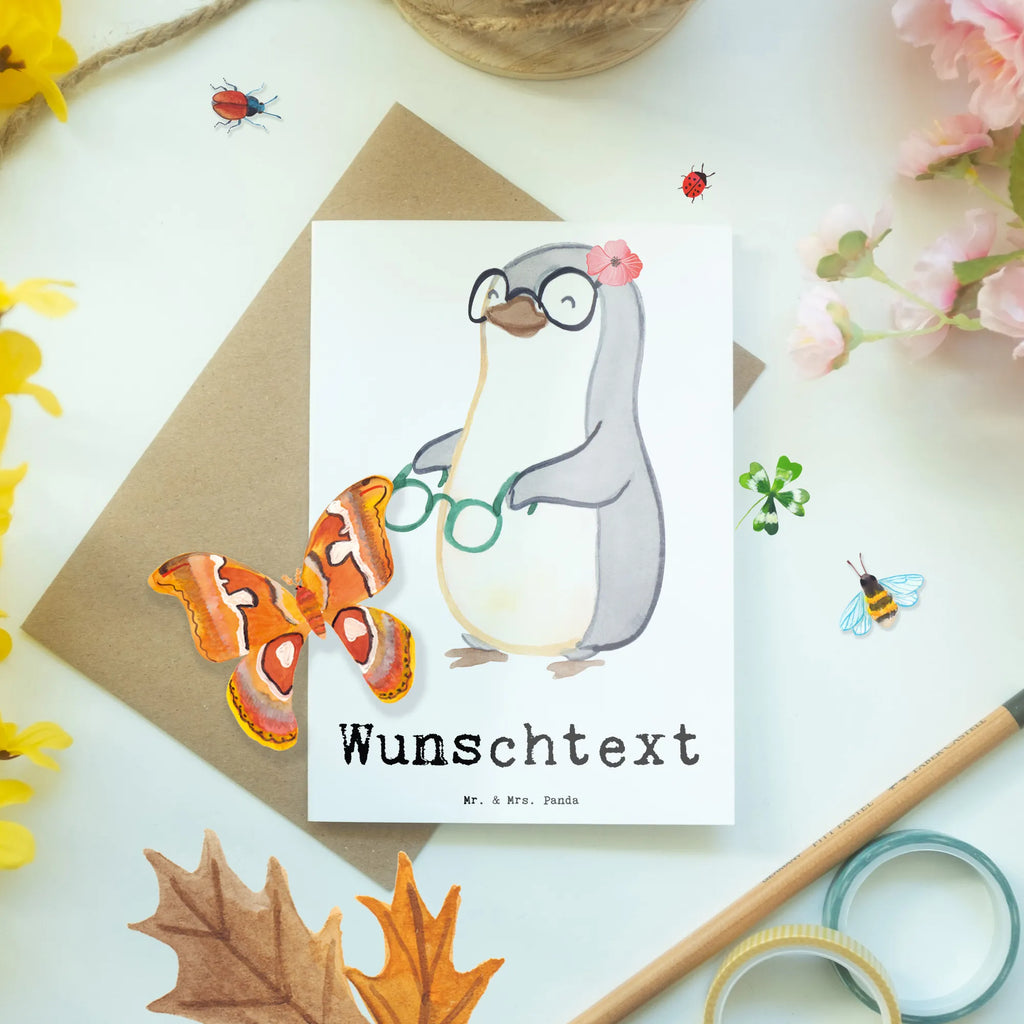 Personalised greetings card optician heart gift, gift idea, best, farewell gift, passing exam, anniversary, retirement, promotion, job start, sayings, funny, profession