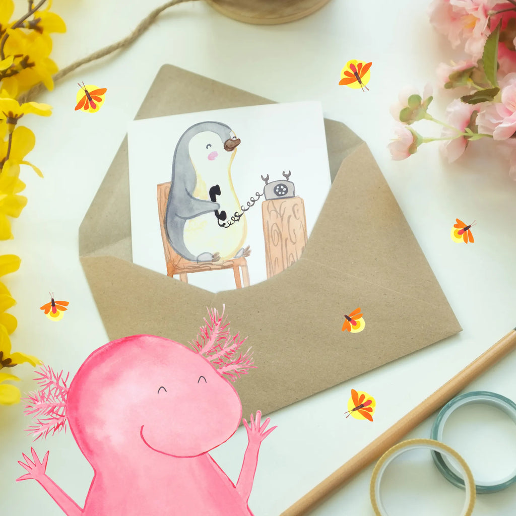 Personalised greetings card call center agent Heart gift, gift idea, best, farewell gift, passing exam, anniversary, retirement, promotion, job start, sayings, funny, profession