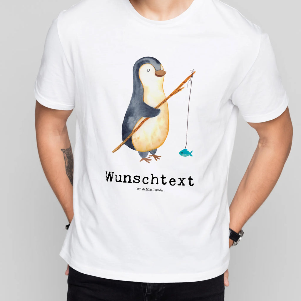 Rozmiar L Personalizowana koszulka Pingwin Wędkarz T-Shirt mit Aufruck, T-Shirt Personalisiert, Bedrucken, Wunschtext, T-Shirt mit Namen, Pinguin, Hobby, Planer, Tagträume, Tagesplan, Plan, Freundinnen, Pinguine, Angeln, Wochenende, Geschenk, Angler, Urlaub, Neustart, Motivation, Geschenkidee