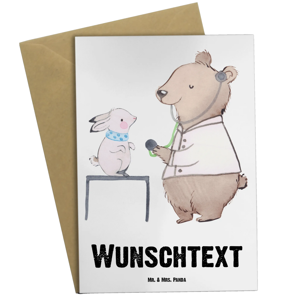 Personalised greetings card Animal Practitioner Heart gift, gift idea, best, farewell gift, passing exam, anniversary, retirement, promotion, job start, sayings, funny, profession