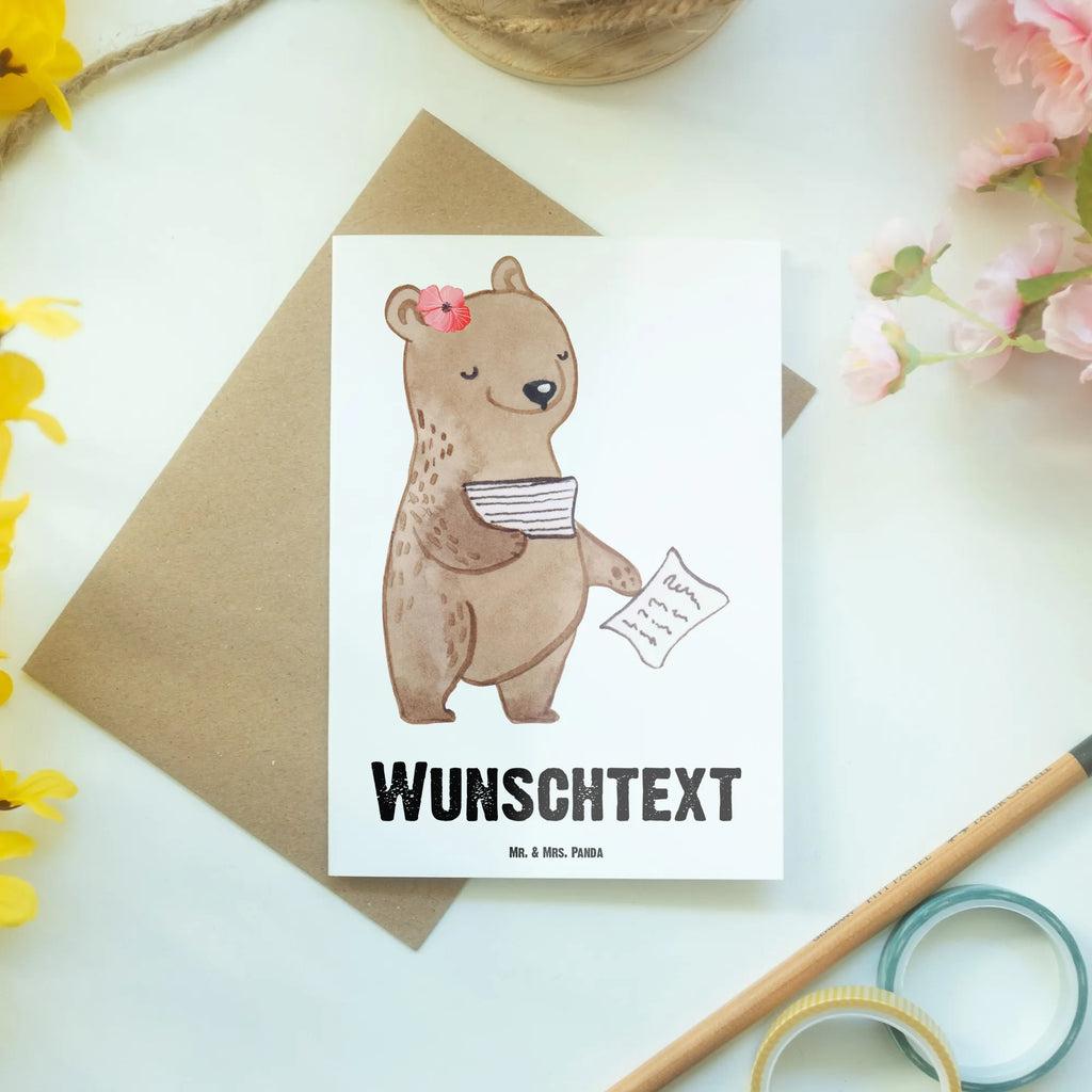 Personalised greetings card Tax advisor Heart gift, gift idea, best, farewell gift, passing exam, anniversary, retirement, promotion, job start, sayings, funny, profession