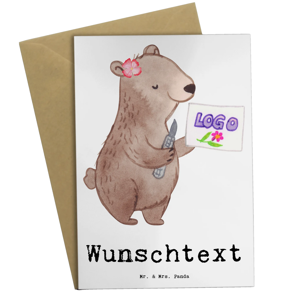 Personalised greetings card Advertising Technician Heart gift, gift idea, best, farewell gift, passing exam, anniversary, retirement, promotion, job start, sayings, funny, profession