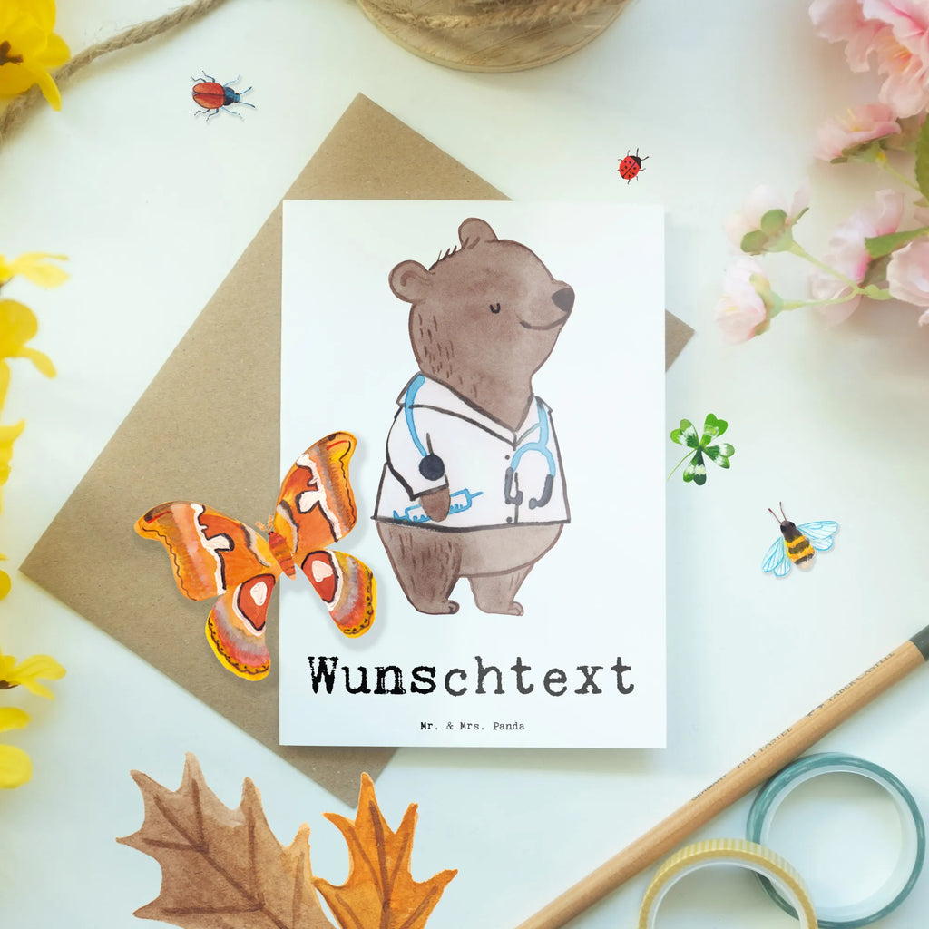 Personalised greetings card Doctor heart gift, gift idea, best, farewell gift, passing exam, anniversary, retirement, promotion, job start, sayings, funny, profession