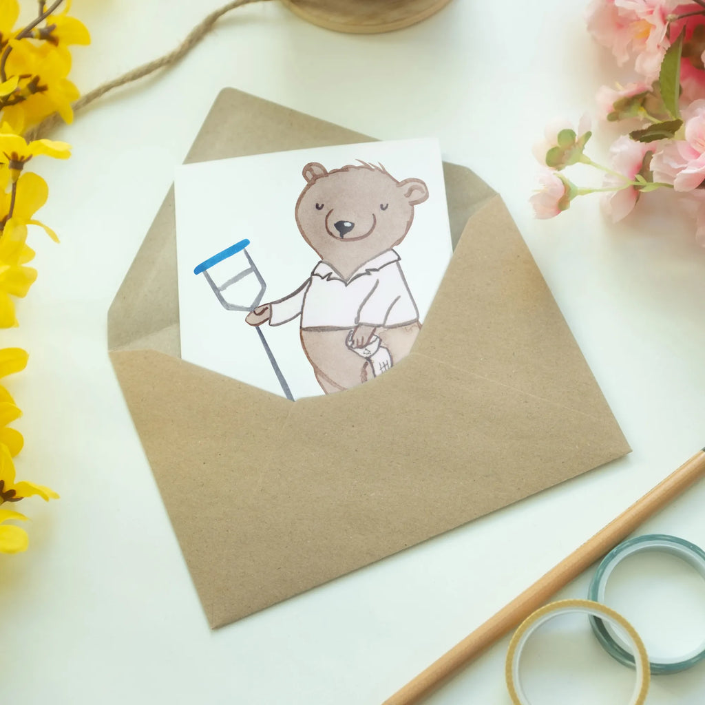 Personalised greetings card Orthopedist Heart gift, gift idea, best, farewell gift, passing exam, anniversary, retirement, promotion, job start, sayings, funny, profession