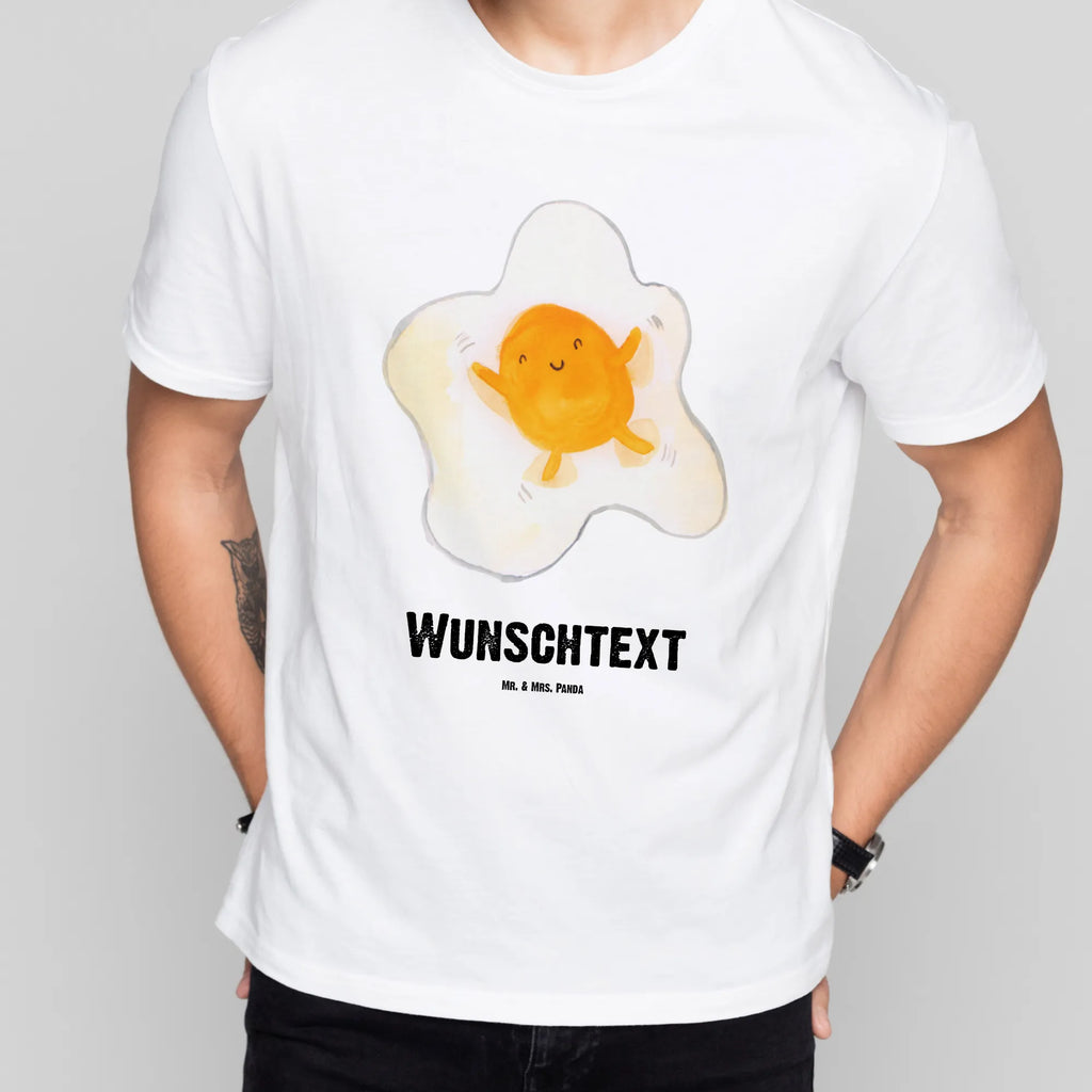 Personalised T-Shirt Fried egg egg Bedrucken, T-Shirt Personalisiert, T-Shirt mit Aufruck, Wunschtext, T-Shirt mit Namen, Lustige Sprüche, Gute Laune, Tiere, Tiermotive, Liebe, Glücklich, Spiegelei, Tag, Ei, Schön