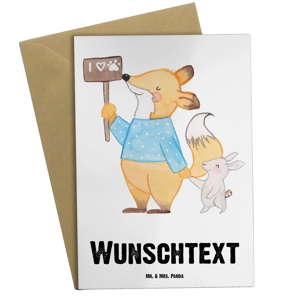 Personalised greetings card Animal Protector heart gift, gift idea, best, farewell gift, passing exam, anniversary, retirement, promotion, job start, sayings, funny, profession