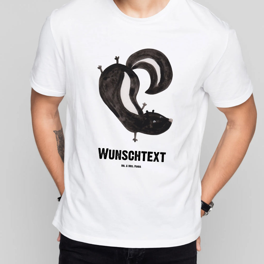 Rozmiar L Personalizowana koszulka skunks stojka Bedrucken, T-Shirt Personalisiert, Wunschtext, T-Shirt mit Namen, T-Shirt mit Aufruck, Stinktier, Skunk, Stinker, Stinki, Raubtier, Wildtier, Verpielt, Spielplatz, Kind