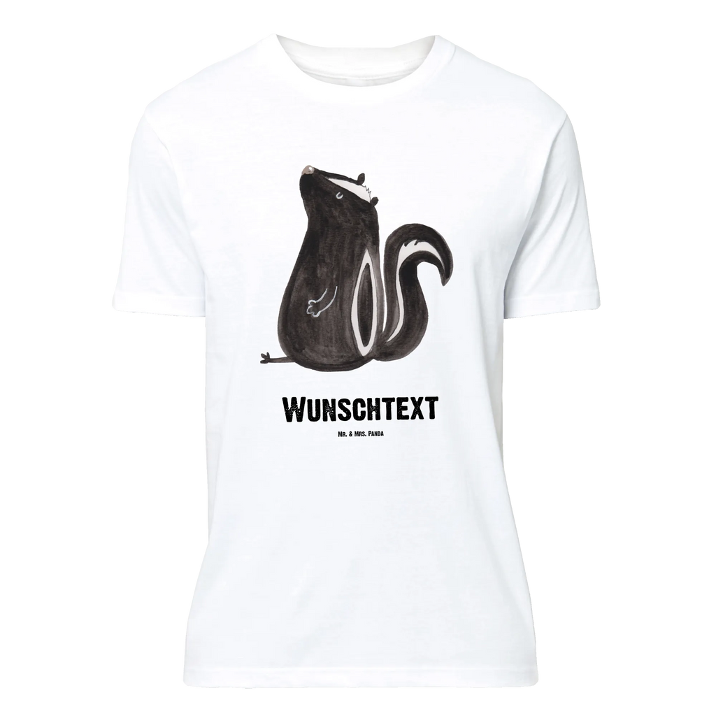 Personalised T-Shirt skunk Sit T-Shirt mit Namen, Wunschtext, Bedrucken, T-Shirt mit Aufruck, T-Shirt Personalisiert, Stinktier, Skunk, Wildtier, Büro, Besserwisser, Raubtier, Spruch, Stinker, Recht, Stinki