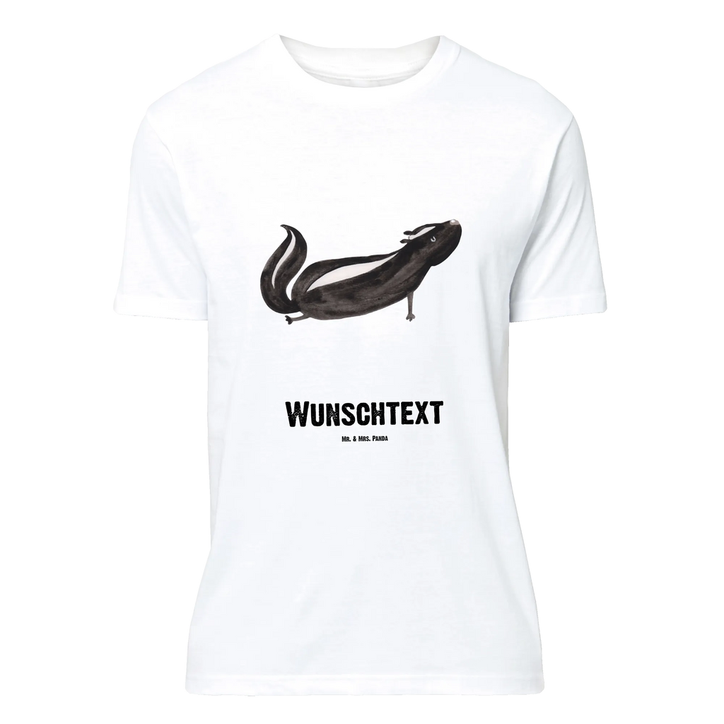 Personalisiertes T-Shirt Stinktier Yoga T-Shirt mit Namen, Bedrucken, T-Shirt mit Aufruck, Wunschtext, T-Shirt Personalisiert, Stinktier, Skunk, Stinker, Liebe, Namaste, Yoga, Stinki, Raubtier, Wildtier, Lebe, Lache