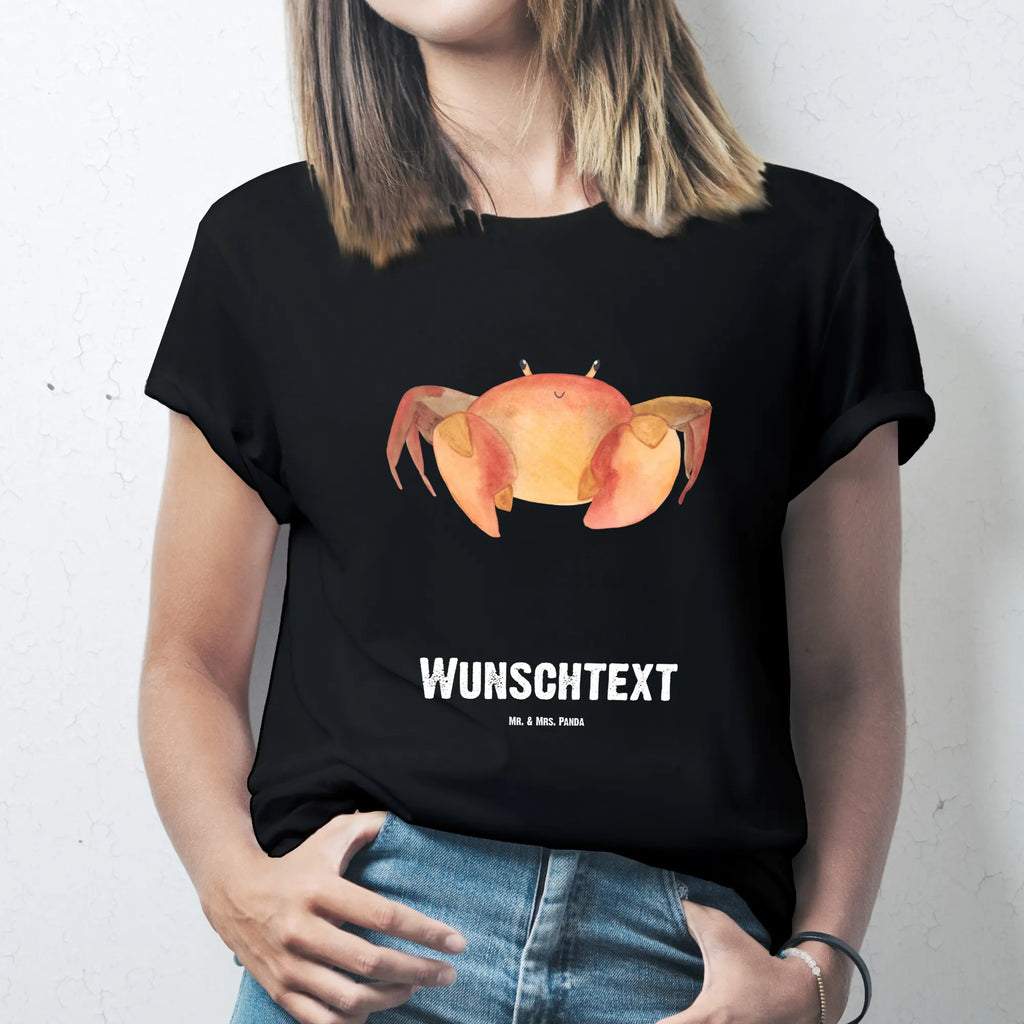 Personalised T-Shirt Star sign Cancer T-Shirt mit Namen, T-Shirt Personalisiert, Damen, Herren, T-Shirt mit Aufruck, Horoskop, Astrologie, Tierkreiszeichen, Aszendent, Sternzeichen, Krabbe, Geburtstag Juni, Meerestier, Krebs Sternzeichen, Krebs Geschenk, Geburtstag Juli, Krebse, Geschenk Juli, Geschenk Juni, Geschenk Meer