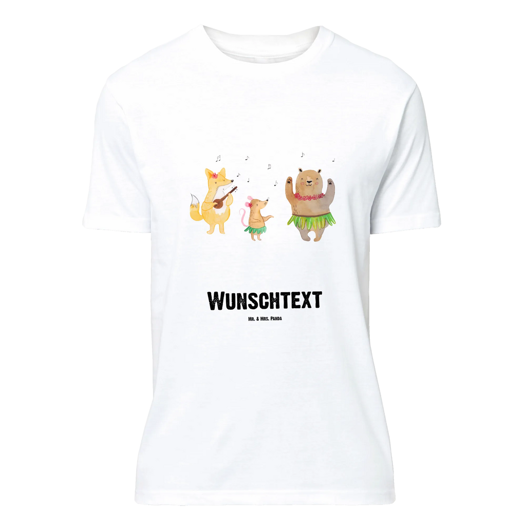 Personalised T-Shirt forest animals Aloha T-Shirt mit Namen, Bedrucken, Wunschtext, T-Shirt Personalisiert, T-Shirt mit Aufruck, Tiermotive, Tiere, Gute Laune, Lustige Sprüche, Waldtiere, Lachen, Hase, Tanzen, Wald, Aloha, Bär, Musik, Igel, Leben