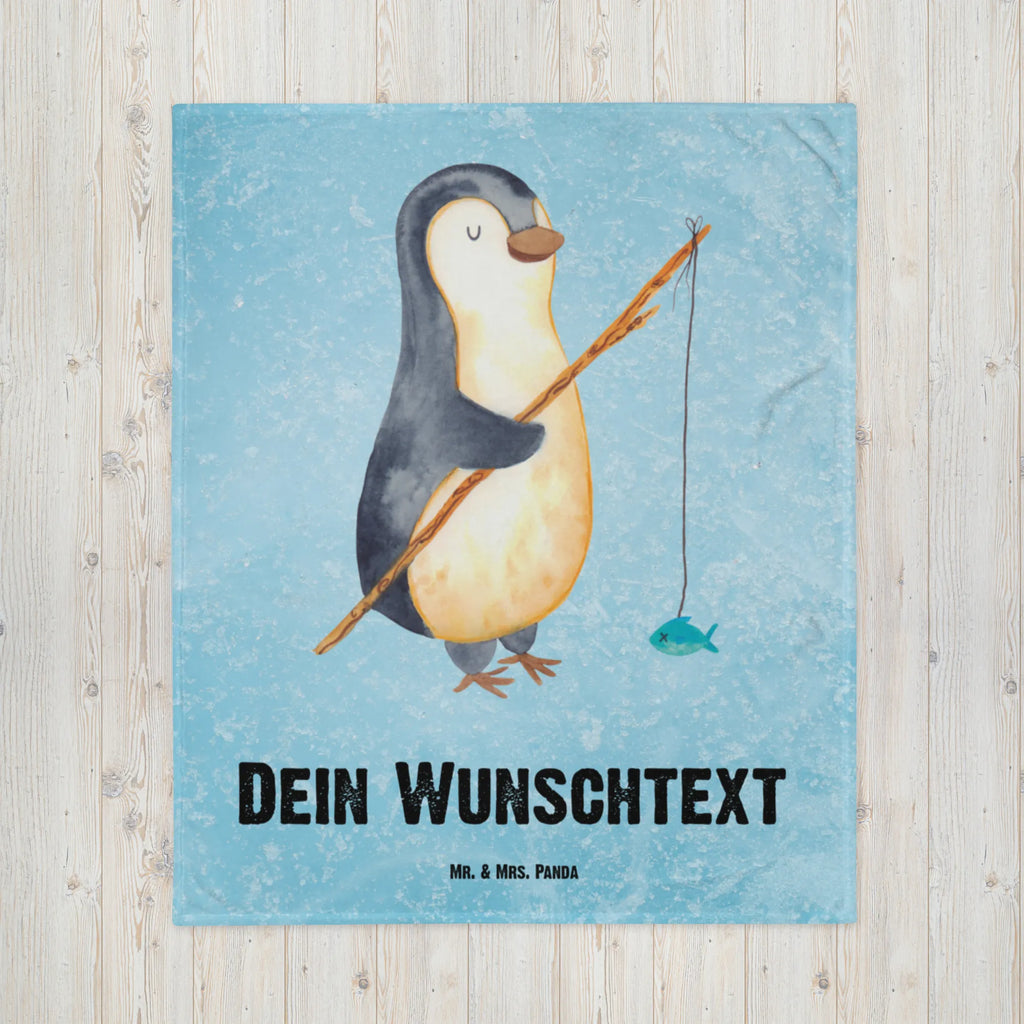 Personalisierte Decke Pinguin Angler Kuscheldecke mit Namen, Kuscheldecke bedrucken, Decke bedrucken, Personalisierte Decke, Decke mit Namen, Pinguin, Geschenk, Wochenende, Pinguine, Urlaub, Plan, Angler, Tagesplan, Planer, Freundinnen, Motivation, Geschenkidee, Neustart, Tagträume, Angeln, Hobby