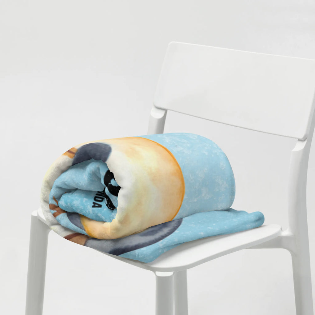 Personalisierte Decke Pinguin Angler Kuscheldecke mit Namen, Kuscheldecke bedrucken, Decke bedrucken, Personalisierte Decke, Decke mit Namen, Pinguin, Geschenk, Wochenende, Pinguine, Urlaub, Plan, Angler, Tagesplan, Planer, Freundinnen, Motivation, Geschenkidee, Neustart, Tagträume, Angeln, Hobby