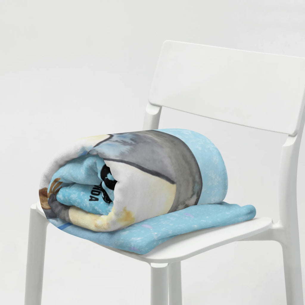 Personalizowany koc Pingwin Prysznic Pinguin