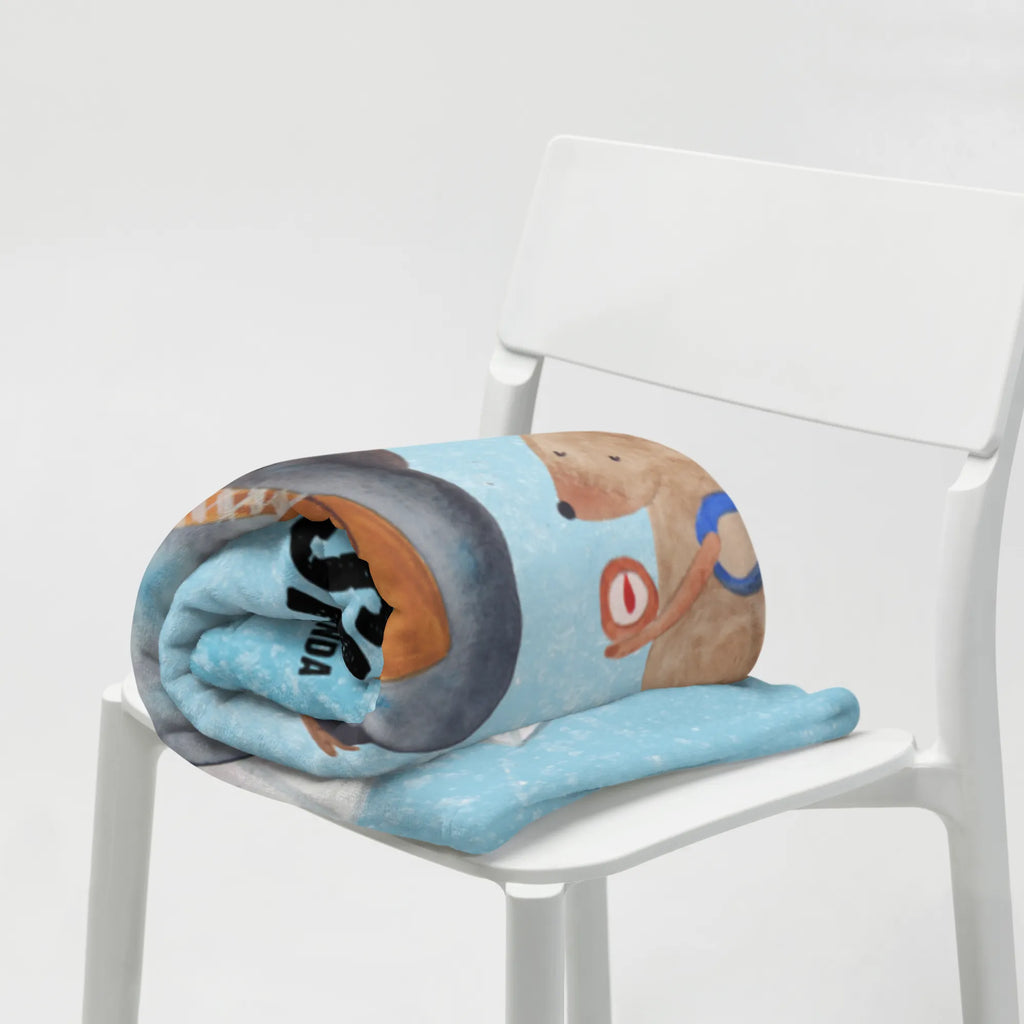 Personalizowany koc Pingwin i Mysz Wędrowcy Pinguin