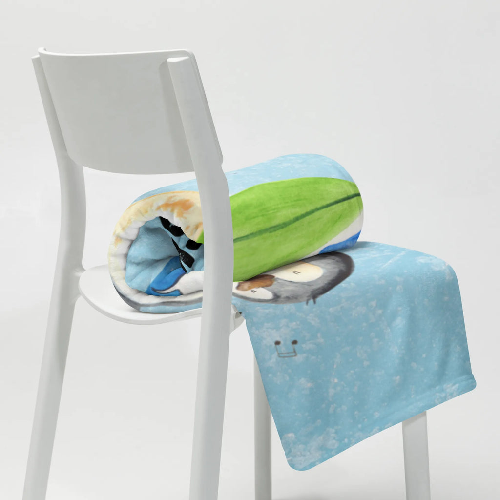 Personalizowany koc Pingwin surfista Pinguin