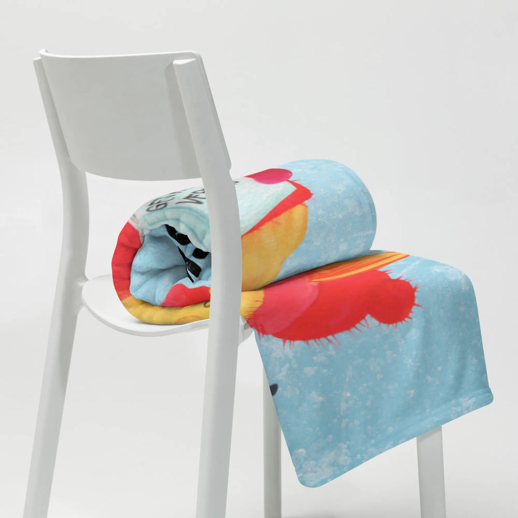 Personalizowany koc lis Śpiewak Zima, Boże Narodzenie, dekoracje świąteczne, Mikołaj, Adwent, Wigilia, zimowy motyw