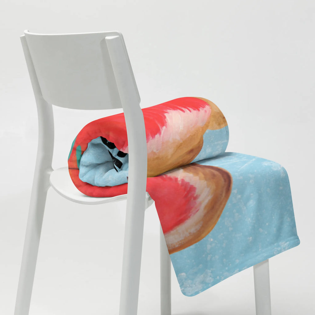 Personalizowany koc rudzik Boże Narodzenie Zima, Boże Narodzenie, dekoracje świąteczne, Mikołaj, Adwent, Wigilia, zimowy motyw