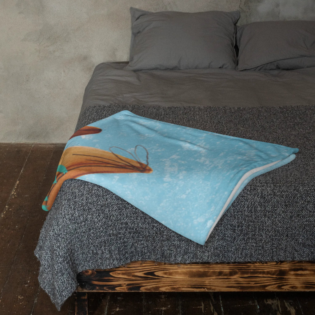 Personalizowany koc rudzik Boże Narodzenie Zima, Boże Narodzenie, dekoracje świąteczne, Mikołaj, Adwent, Wigilia, zimowy motyw