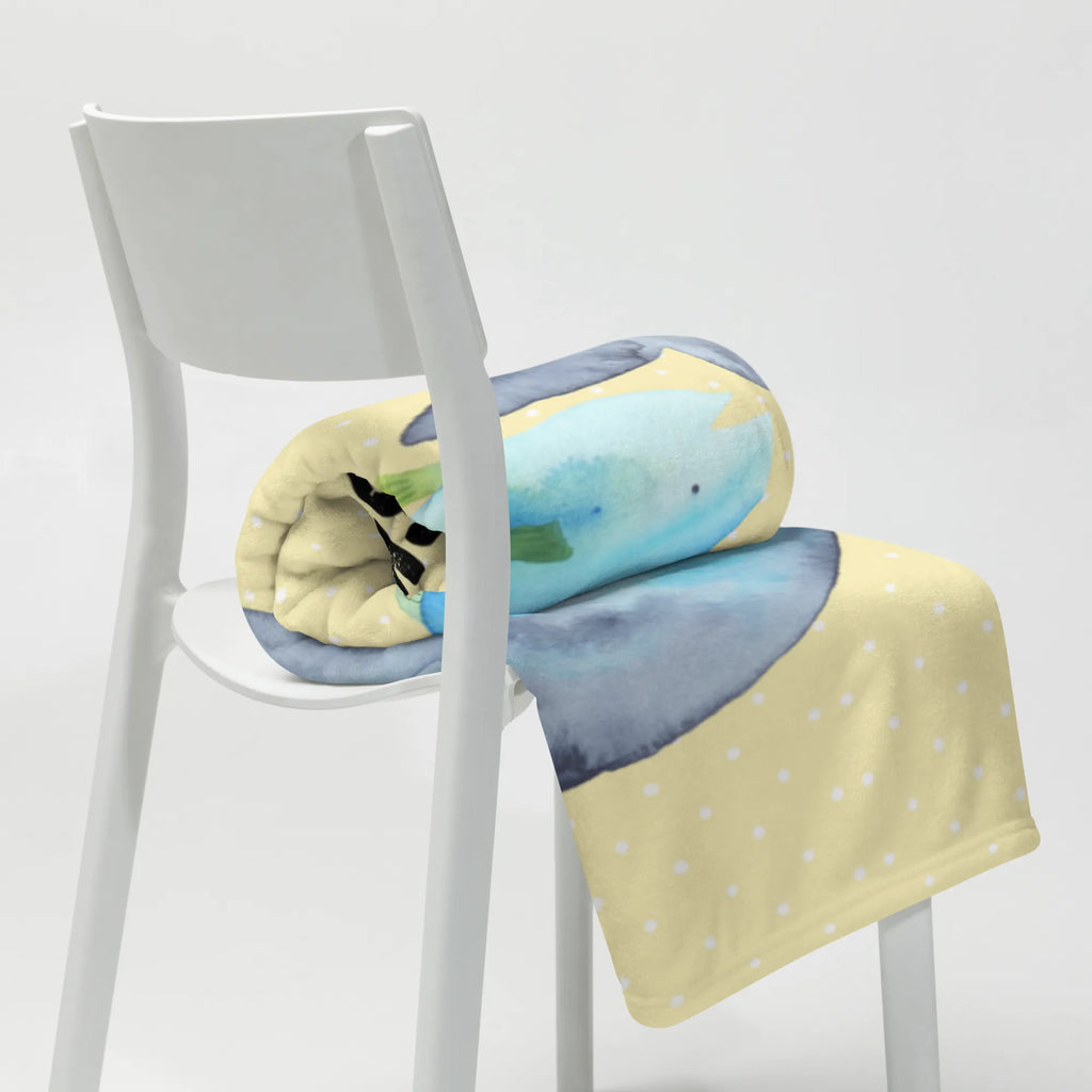 Personalizowany koc wieloryb tuńczyk Motywy zwierzęce, dobra energia, zabawne powiedzonka, zwierzęta