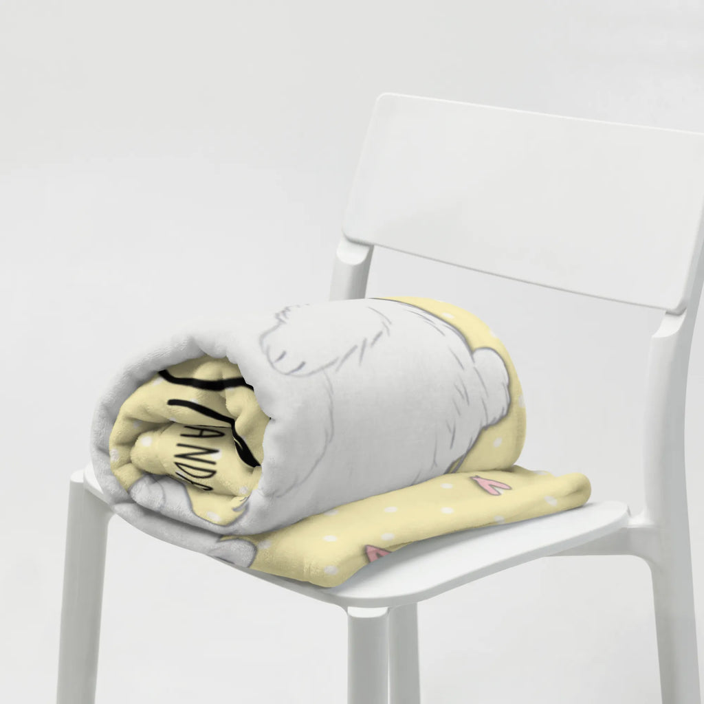 Personalizowany koc Niedźwiedź polarny obejmować Motywy zwierzęce, dobra energia, zabawne powiedzonka, zwierzęta