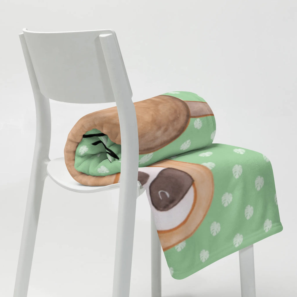 Personalizowany koc leniwiec Joga Leniwiec, prezent z leniwcem, dekoracja z leniwcem