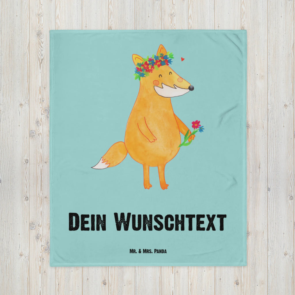 Personalisierte Decke Fuchs Blumenliebe Decke mit Namen, Kuscheldecke bedrucken, Kuscheldecke mit Namen, Personalisierte Decke, Decke bedrucken, Fuchs, Freundinnen, Fox, mich, Blumen, Blumenmädchen, Liebe, Motivation, Liebesbeweis, Freundin, Blume, Fuchsmädchen, Freude, Selbstliebe, ich, Füchse