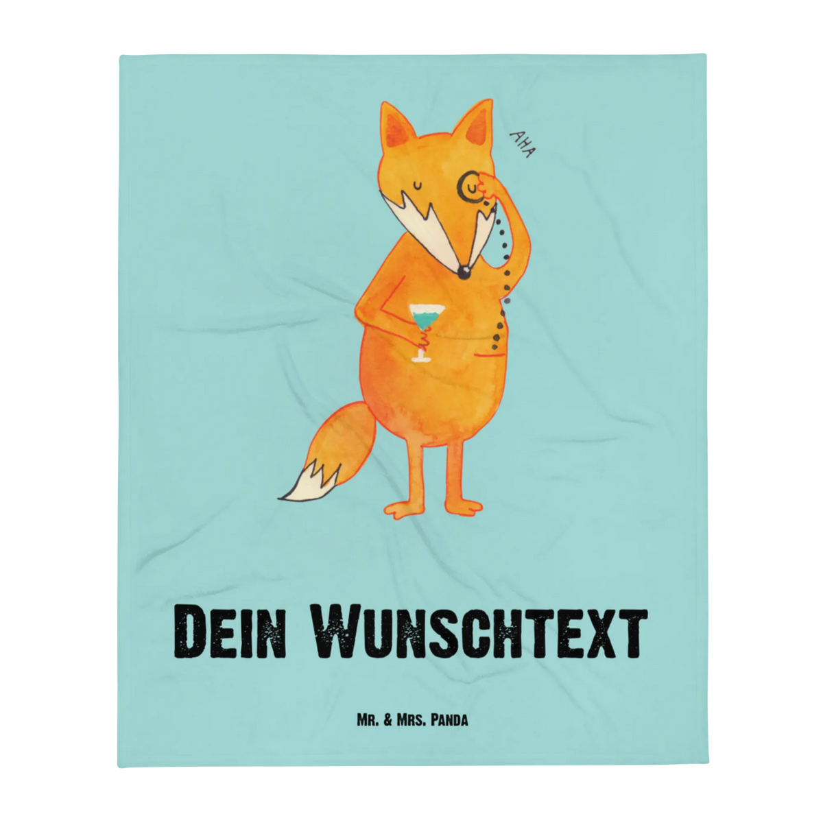 Personalised blanket Fox lord animal lover, foxes, forest wildlife, clever as a fox, saying funny, lovesickness gift, motivation saying, words of consolation, problem solving