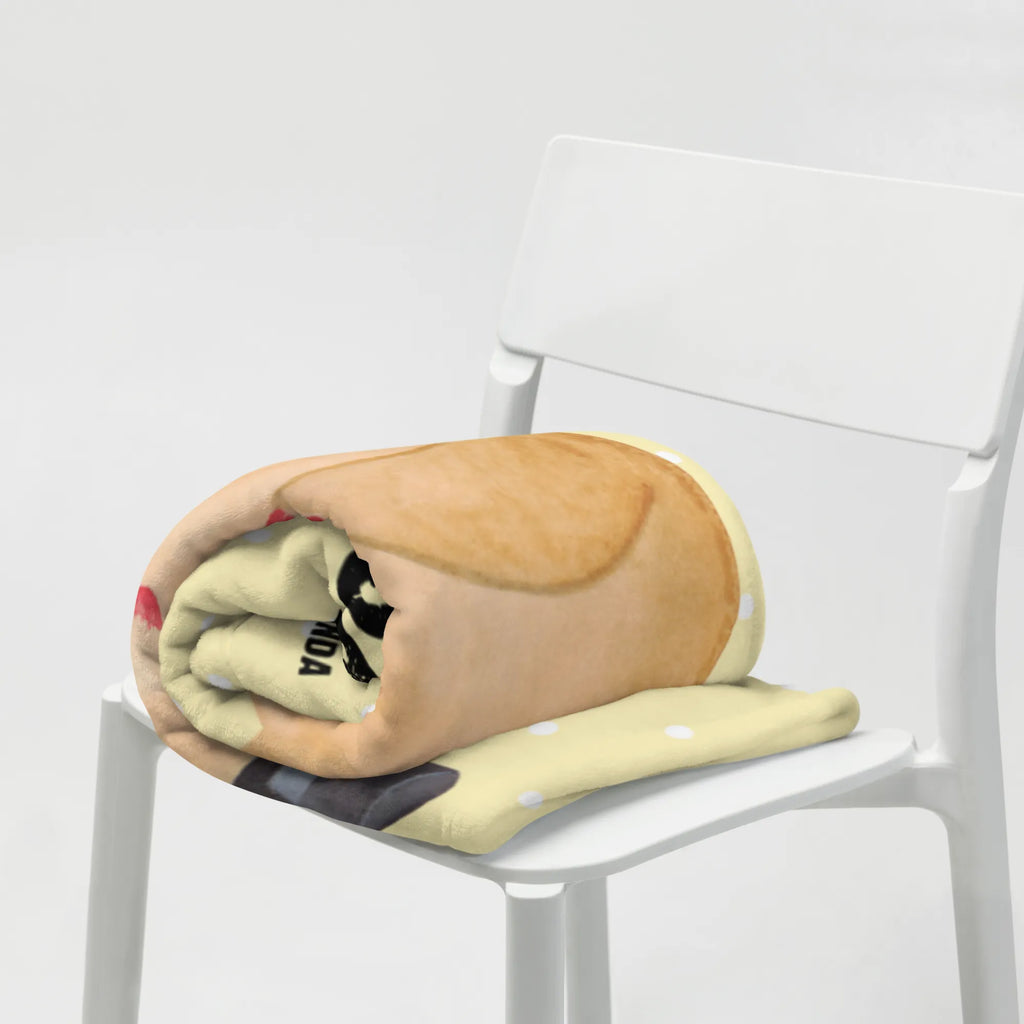 Personalisierte Decke Hamster mit Hut Decke mit Namen, Kuscheldecke bedrucken, Kuscheldecke mit Namen, Decke bedrucken, Personalisierte Decke, Tiermotive, Gute Laune, lustige Sprüche, Tiere, Hamster, Magier, Zauberer, Zylinder, Zwerghamster, Hut