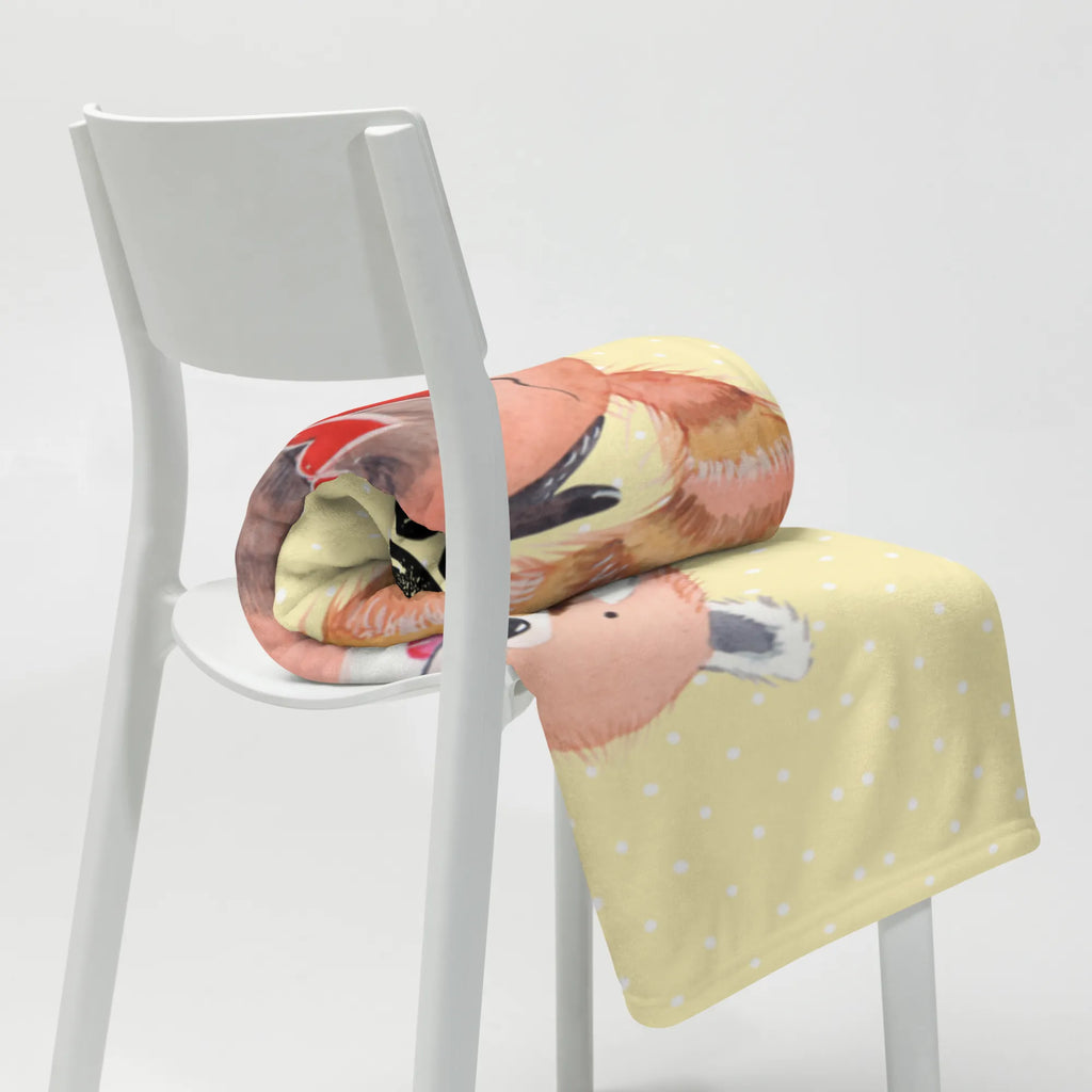 Personalizowany koc Czerwony Panda Motywy zwierzęce, dobra energia, zabawne powiedzonka, zwierzęta